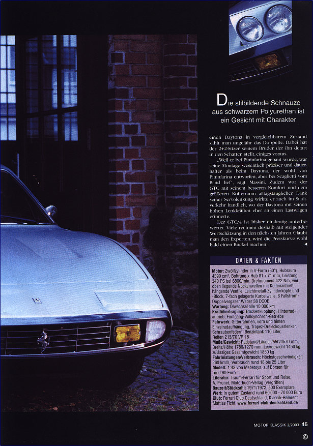 Test Ferrari 365 GTC/4