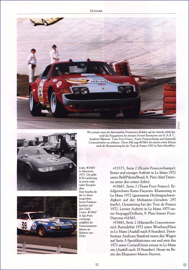 Test Ferrari 365 GTB/4 Daytona Competizione