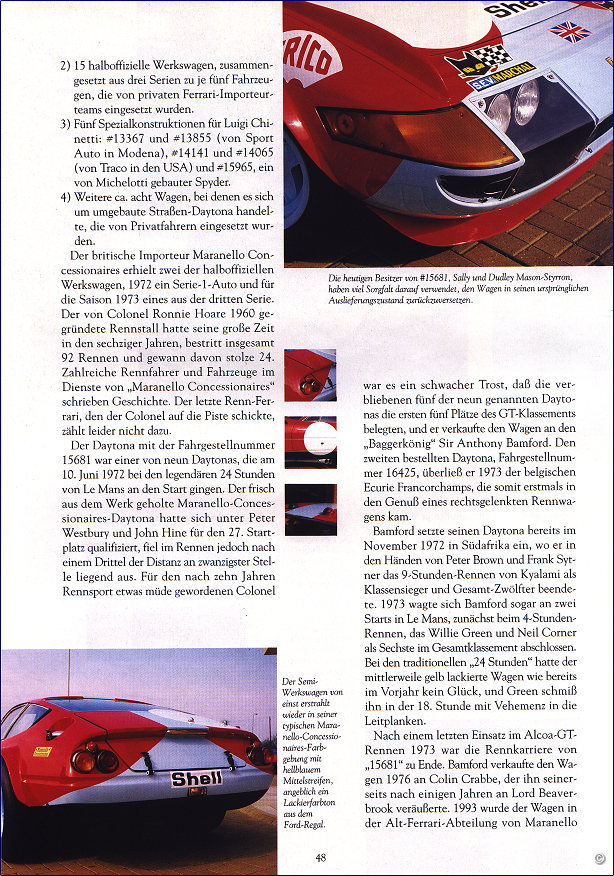Test Ferrari 365 GTB/4 Daytona Competizione