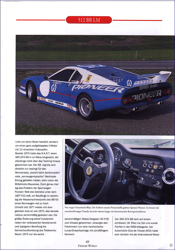 Test Ferrari 512 BB LM