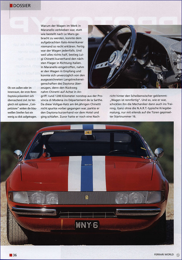 Bericht Ferrari 365 GTB/4 Daytona Competizione